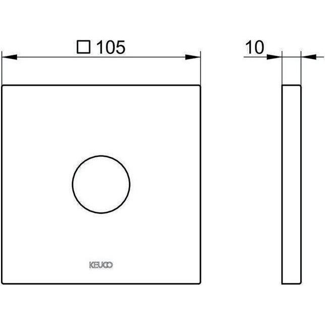 Thumbnail - Keuco, Zubehör Sanitärinstallation, Wandrosette IXMO für G 1/2Zoll Anschlüsse ni gebü