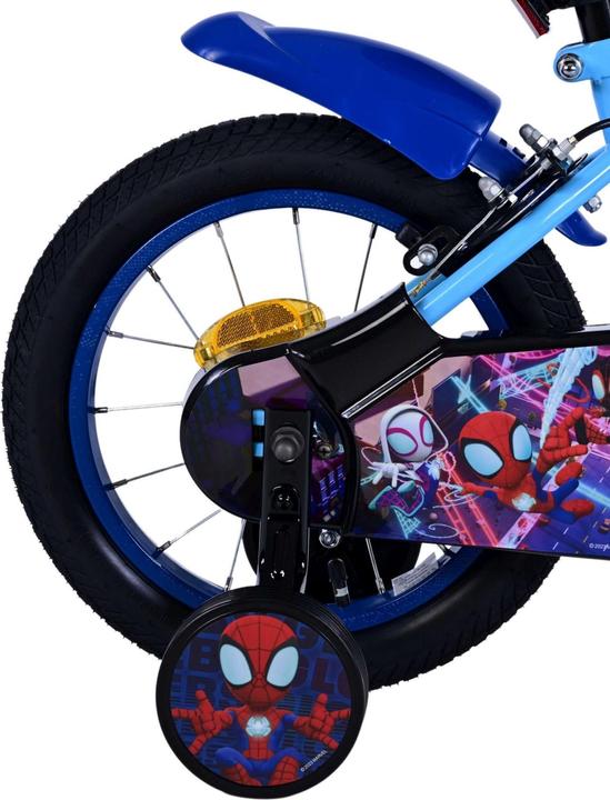 Produktbild Spiderman Spider-Man 14 Zoll Kinderfahrrad Blau - Sicherheit, Komfort und langanhaltende Freude! (14")