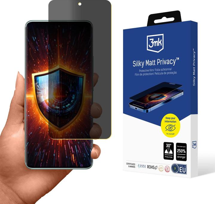 Produktbild 3MK Privacy Film Silky Matt Privacy for Xiaomi Redmi Note 14 Pro+ (Xiaomi Redmi Note 14 Pro, Xiaomi Redmi Note 14 Pro 5G)