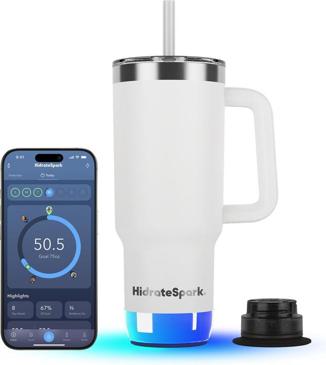 Actual product image HidrateSpark PRO 2 - 30oz Tumbler - White (0.89 l)