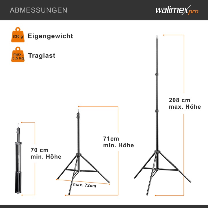 Actual product image Walimex pro Per WT-803 (200 cm, 3.50 kg)