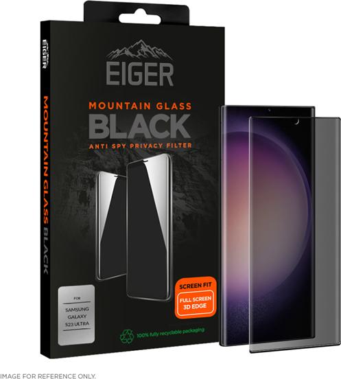 Actual product image Eiger Mountain Glass Black Edge (1 pcs., Samsung Galaxy S23 Ultra)
