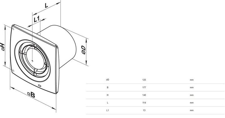 Produktbild Haushalt Pull Out Ventilator 125x1