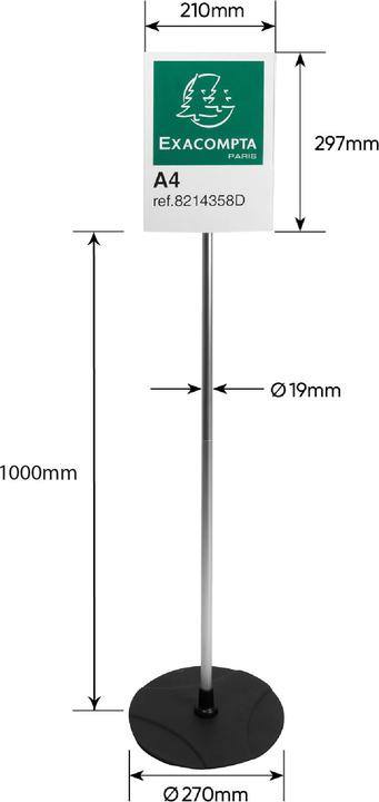 Produktbild Exacompta Bodenständer (A4)