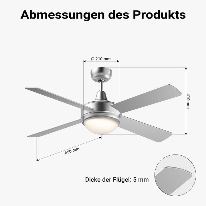 Actual product image Wiltec Ceiling fan (50 dB)