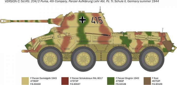 Actual product image 1:35 Dt. SdKfz. 234/2 Puma 8-wheel