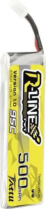 Actual product image Tattu RC Battery LiPo 500 mAh 3.7 V 95C R-Line (3.70 V, 500 mAh)