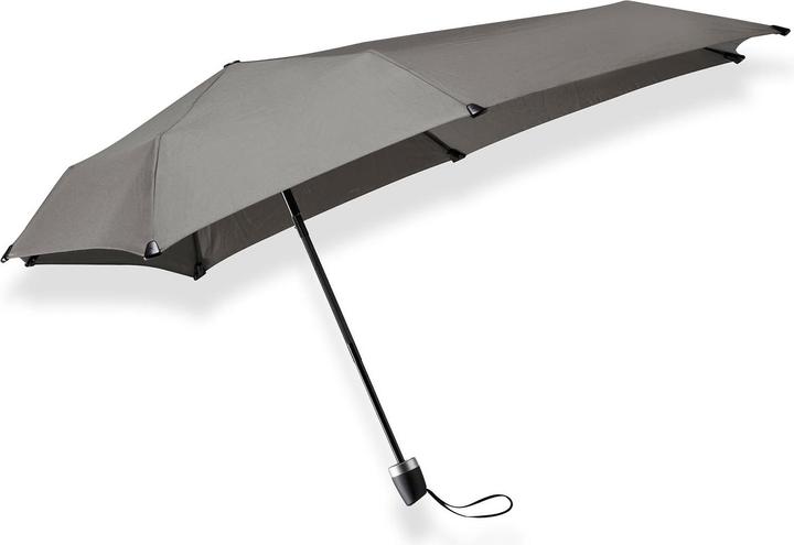 Actual product image Senz Mini Foldable Storm Regenschirm, Silky Grau