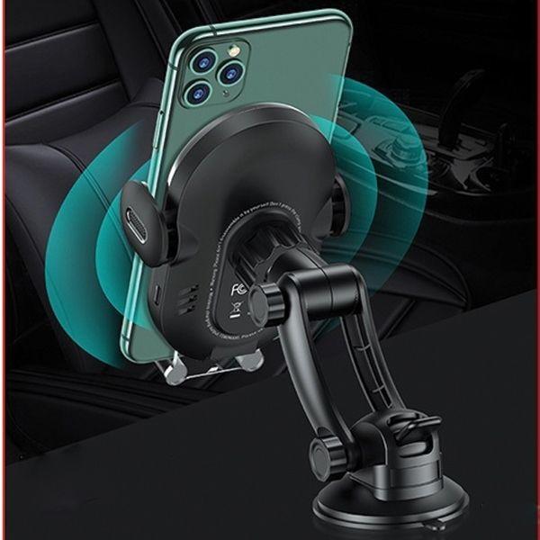 Actual product image Usams Uchwyt indukcyjny US-CD131 15W Automatic do szyby/na deskę rozdz. czarny/black CD131ZJ01