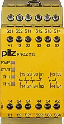 Produktbild Pilz GmbH & Co. KG Sicherheitsschaltgerät PNOZX13 24V DC 5S 1OE