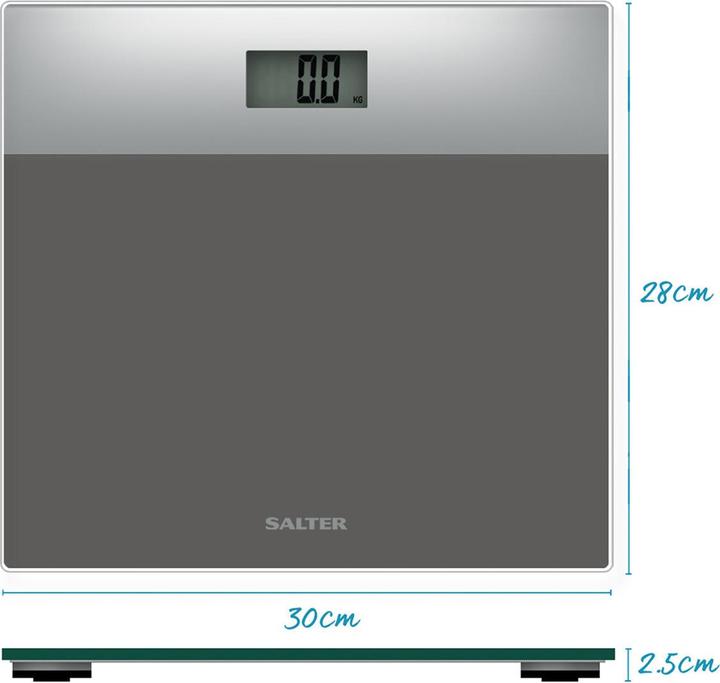 Actual product image Salter 9206 SVSV3RCFEU16 Glass Bathroom Scales (180 kg)