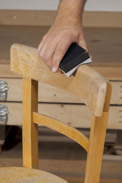 Actual product image wolfcraft wolfcraft 1 hand sander set 4 pcs. with velcro thread (P60)