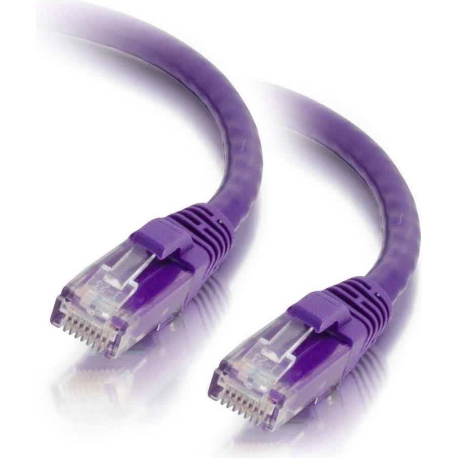 C2G Kabel / 1 m Mlded/Btd Purple CAT5E PVC U (UTP, CAT5e, 1 m), Netzwerkkabel