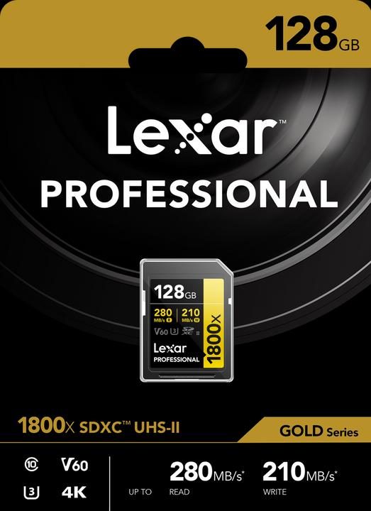 Produktbild Lexar Pro 1800x R270 SDXC (128 GB, SDXC, U3, UHS-II)