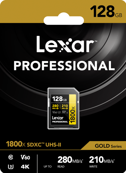 Produktbild Lexar Pro 1800x R270 SDXC (128 GB, SDXC, U3, UHS-II)