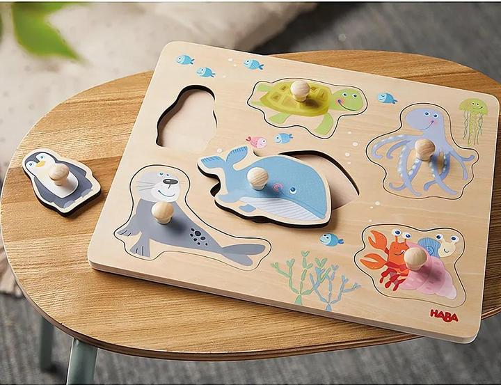 Produktbild Haba Greifpuzzle Meerestiere (6 Teile)