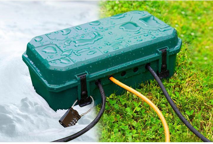 Actual product image Max Hauri SAFETY BOX Set consisting of 1x outdoor box IP54, socket strip