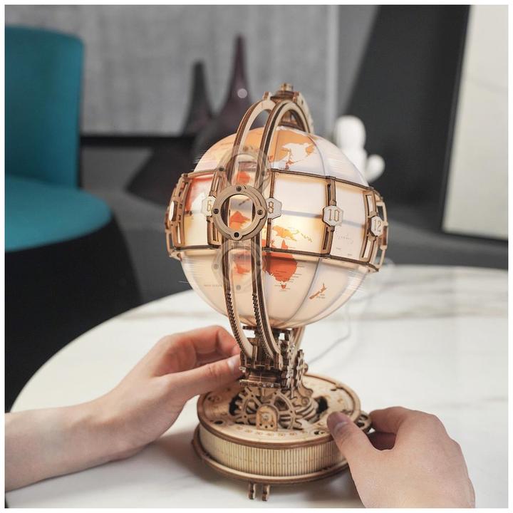 Image du produit Rokr Luminous Globe - Kit de construction en bois 3D