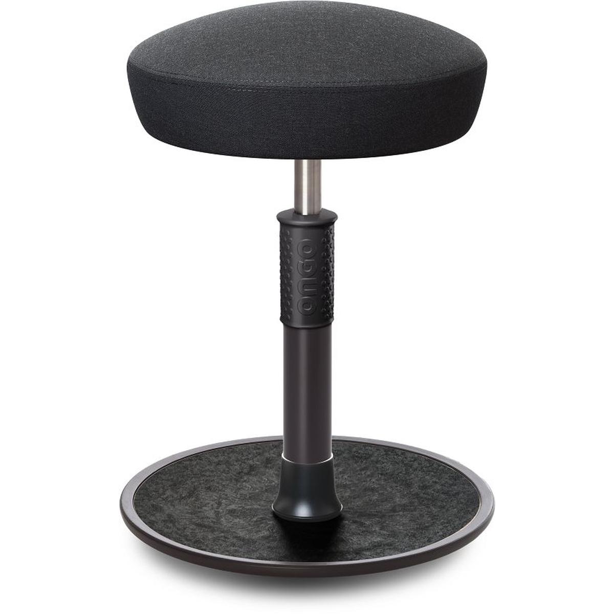 Ongo, Bürostuhl, Sitz- Stehhocker Free Regular Hutsitz kvadrat Remix Anthrazit schw. /schw.