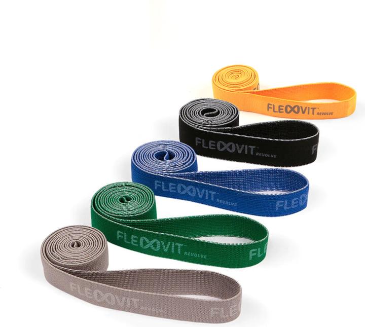 Produktbild Flexvit Powerbands Revolve 5er-Set "Pentathlon" (Extra Leicht, Extra Stark, Leicht, Mittel, Stark)