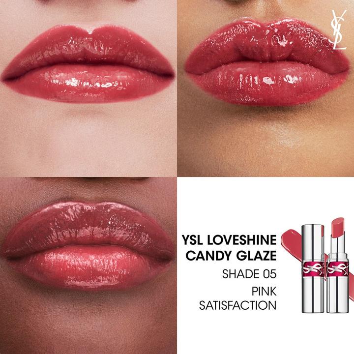 Actual product image Yves Saint Laurent Rouge Volupte Candy Glaze Lipgloss 5 (5 Pink)