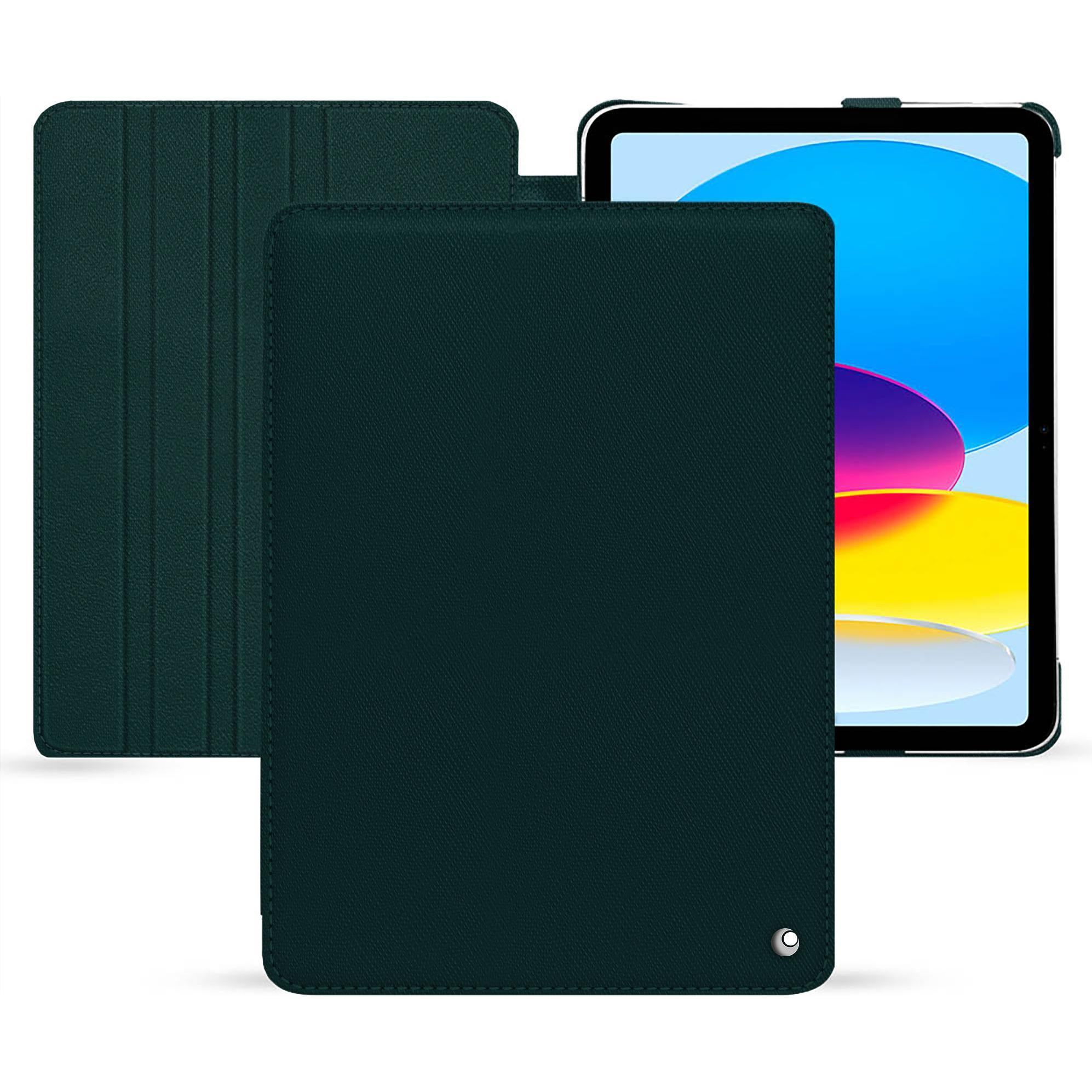 Thumbnail - Noreve Lederschutzhülle horizontal (iPad 2022 (10. Gen)), Tablet Hülle, Grün