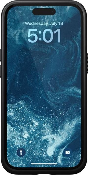 Actual product image Nomad Back Cover Modern Leather iPhone 15 Black (Apple iPhone 15)
