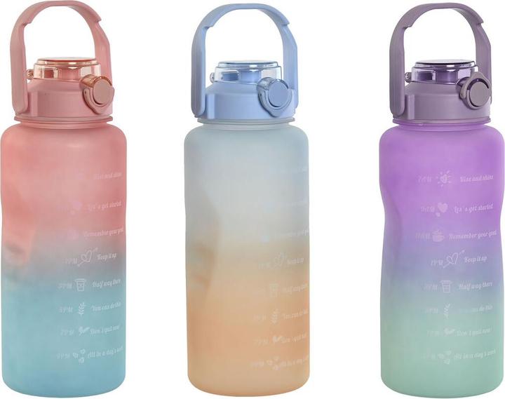 Esprit Wasserflasche Home Blau Rosa türkis Lila Polypropylen PET 2 L (3 Stück) (2 l)