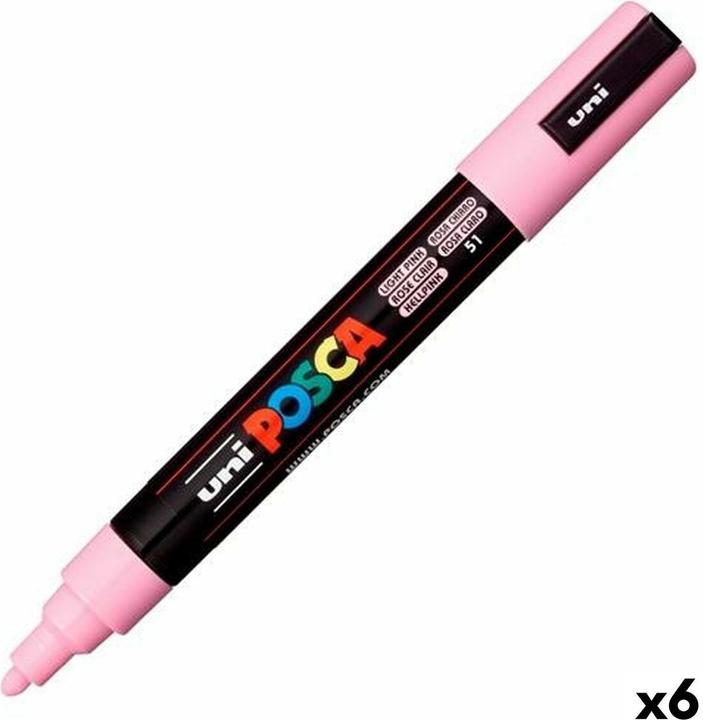 Produktbild Uni-ball Osama Pack 6 Posca Medium Pink (6x)