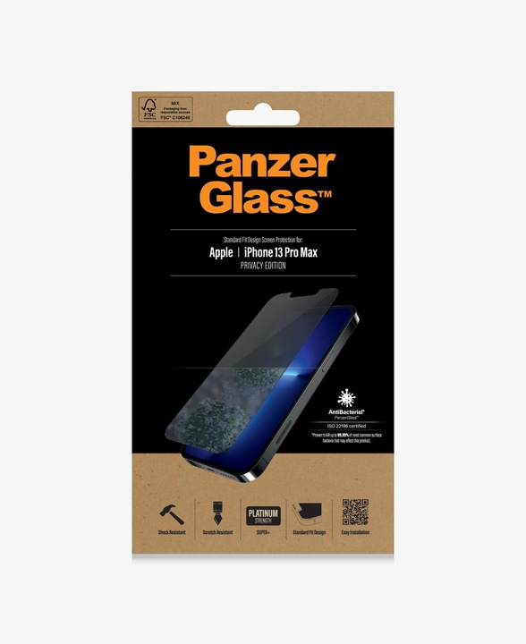 Actual product image PanzerGlass Privacy (1 Piece, Apple iPhone 13 Pro Max)