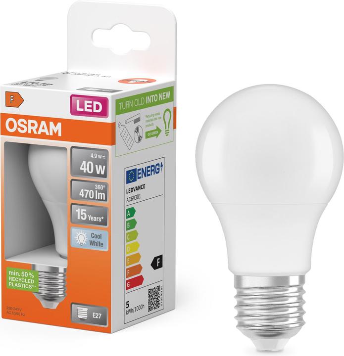 Produktbild Osram Led Star Classic A (E27, 5.50 W, 470 lm, 1 x, F)