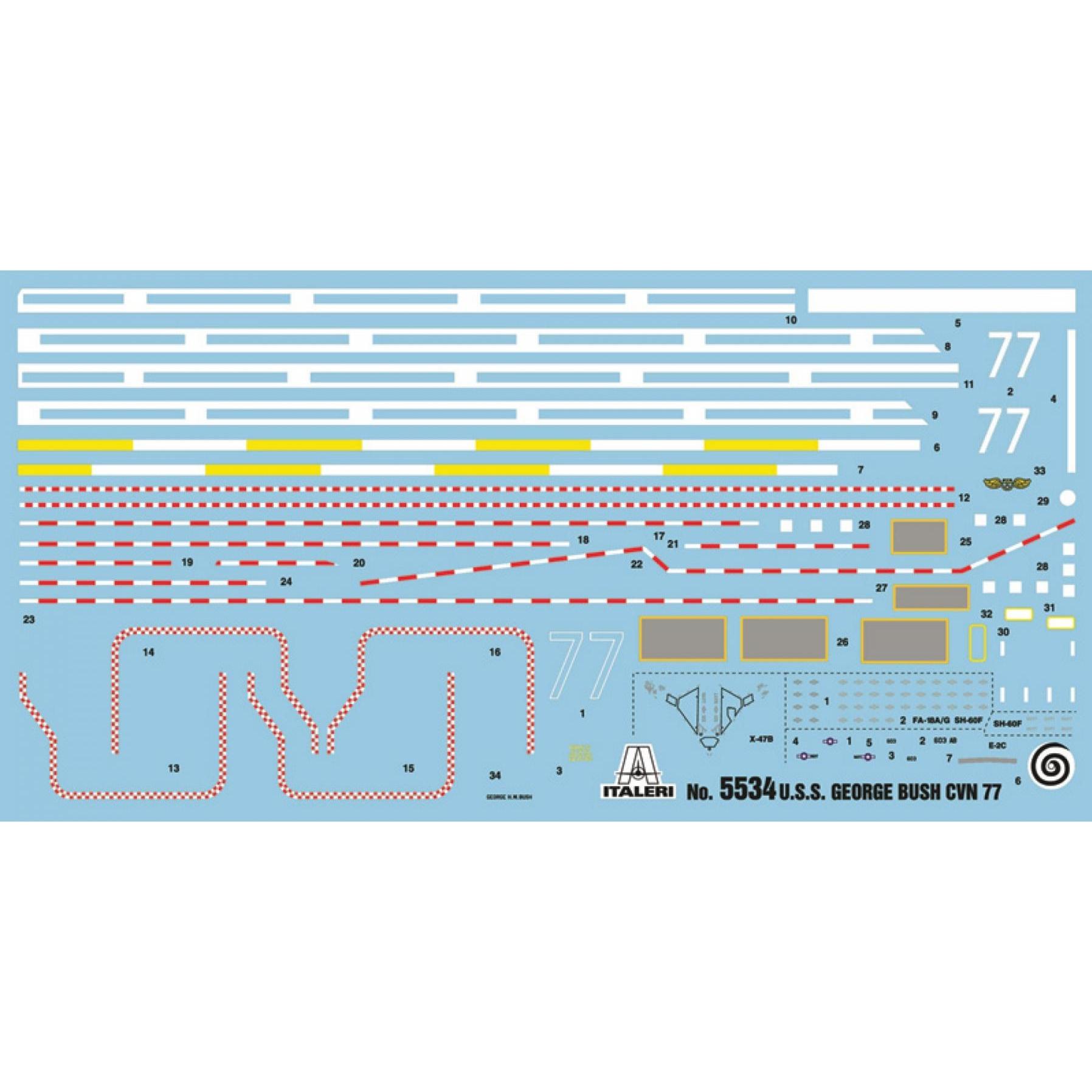Thumbnail - Italeri U.S.S. George H.W: Bush CVN 77