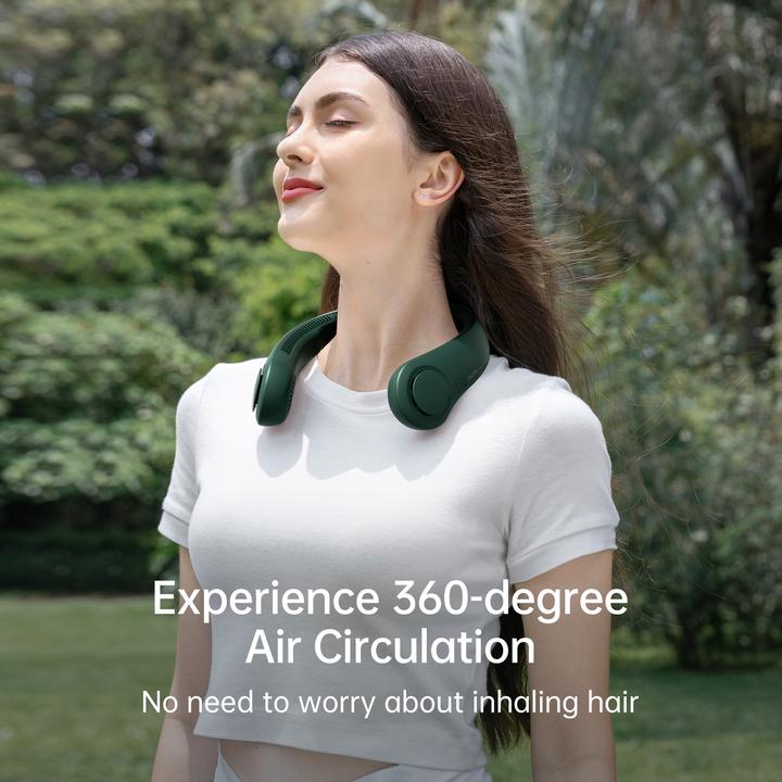 Actual product image Jisulife Neck Fan Life4 green