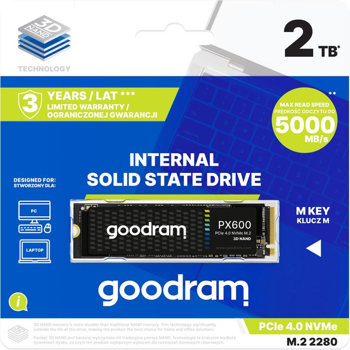 Produktbild Goodram PX600 (2000 GB, M.2 2280)