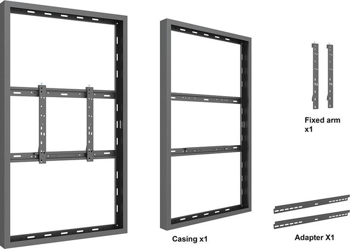 Actual product image Multibrackets Monitor frame, wall mounting, 55"/1188