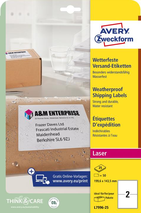 Image du produit Avery Étiquettes de vente