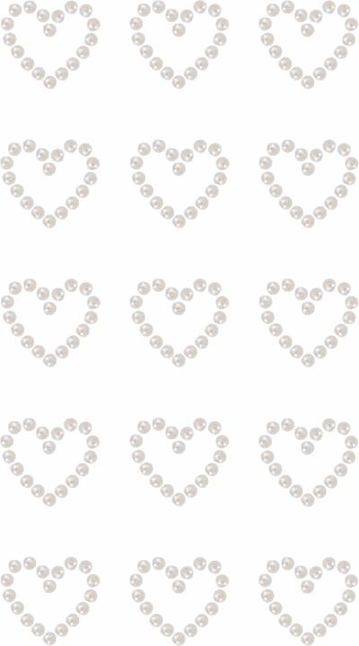 Actual product image Rico Design Paper Poetry Perlen-Sticker Herzen