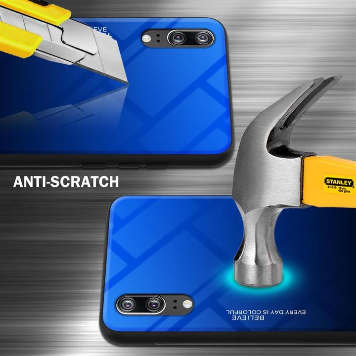Produktbild Cadorabo TPU 2 Farben Glas Cover (Cubot P20)