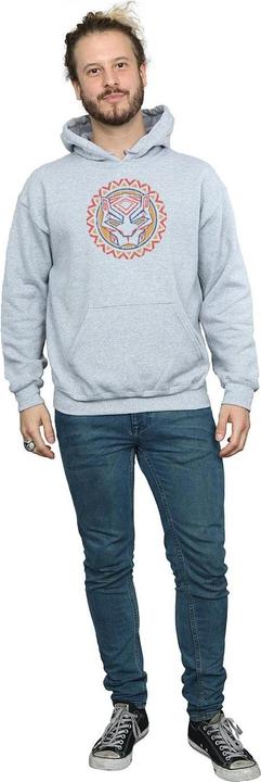 Immagine prodotto Felpa con cappuccio Pantera Nera Uomo Icona Tribale Pantera (XL)