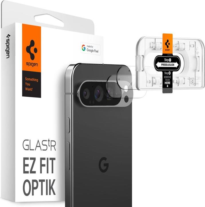 Spigen EZ Fit Gehärtetes Glass Camera Protector Google Pixel 9 Pro 2-Pack (2 Stück, Google Pixel 9 Pro)
