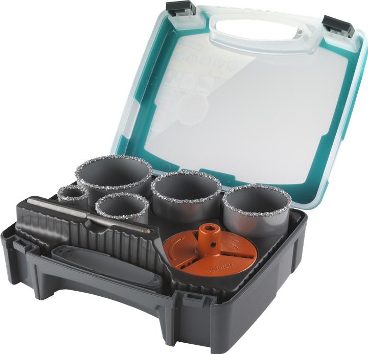 Produktbild wolfcraft 1 Bohrkranz-Set ø33,53,68,73,83mm (83 mm)