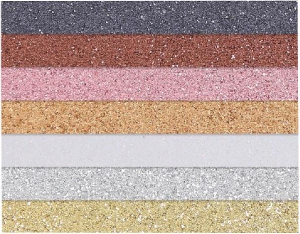 Actual product image I Am Creative Glitterpapier Set (100 g/m², 10x)