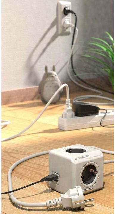 Actual product image Allocacoc PowerCube Extended USB E(FR) (4 x, CEE 7/5, 1.50 m)