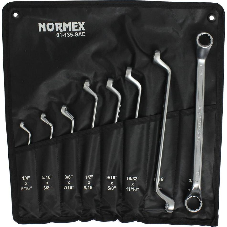 Thumbnail - Normex, Schraubenschlüssel, Zoll Werkzeug Satz Set Ringschlüssel zöllig SAE CV für Harley (3/4", 9/16", 5/16", 7/16", 11...