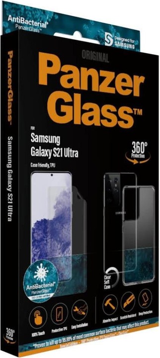 Produktbild PanzerGlass 360° Protection - Glas + Hülle (1 Stück, Samsung Galaxy S21 Ultra)
