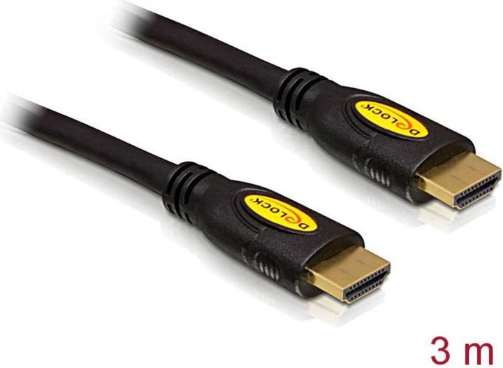 Produktbild Delock HDMI (Typ A) — HDMI (Typ A) (3 m, HDMI, 1.4)
