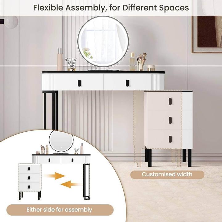 Produktbild Woltu Schminktisch (100 x 40 x 126 cm)