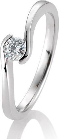 Produktbild Breuning Ring Schwung 0,05-0,30ct. (53, 585/14 K Gold)