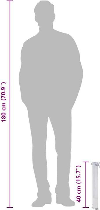 Produktbild vidaXL Wassersäule