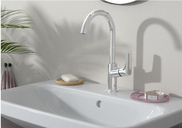 Produktbild hansgrohe Logis Einhebel-Waschtischarmatur 210 mit Schwenkauslauf und Zugstangen-Ablaufgarnitur